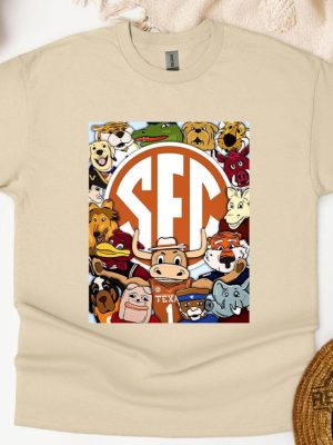 Southeastern Conference Sec Mascot College Football Shirt Sweatshirt Hoodie Southeastern Conference Mascots Tee Gifts 16 Football Mascots revetee 5