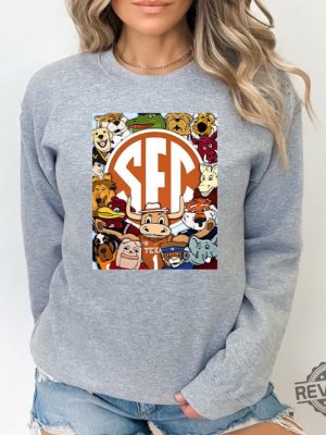 Southeastern Conference Sec Mascot College Football Shirt Sweatshirt Hoodie Southeastern Conference Mascots Tee Gifts 16 Football Mascots revetee 6