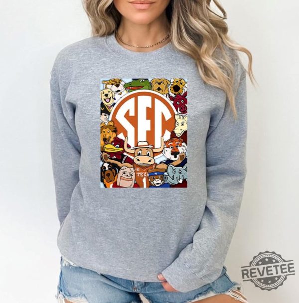 Southeastern Conference Sec Mascot College Football Shirt Sweatshirt Hoodie Southeastern Conference Mascots Tee Gifts 16 Football Mascots revetee 6