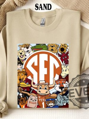 Southeastern Conference Sec Mascot College Football Shirt Sweatshirt Hoodie Southeastern Conference Mascots Tee Gifts 16 Football Mascots revetee 7