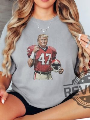 Donald Trump 47 Georgia Bulldogs Shirt Hoodie Sweatshirt Tee Gift For Fan Ga Bulldogs Donald Trump Football Shirts Gifts For Dad Son Unisex revetee 3