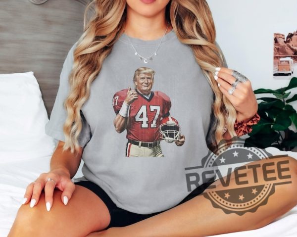 Donald Trump 47 Georgia Bulldogs Shirt Hoodie Sweatshirt Tee Gift For Fan Ga Bulldogs Donald Trump Football Shirts Gifts For Dad Son Unisex revetee 3