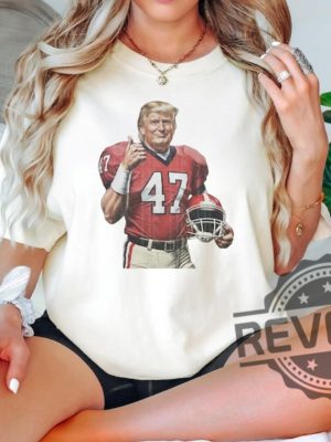 Donald Trump 47 Georgia Bulldogs Shirt Hoodie Sweatshirt Tee Gift For Fan Ga Bulldogs Donald Trump Football Shirts Gifts For Dad Son Unisex revetee 4