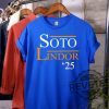 New York Mets Soto Lindor 25 Shirt Hoodie Sweatshirt Mets Juan Soto Tee Gift For Him Gift For Fan Dad Son Unique revetee 1