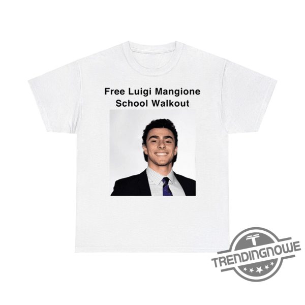 Free Luigi Mangione School Walkout Shirt Support The Movement With This Unique Design trendingnowe 1