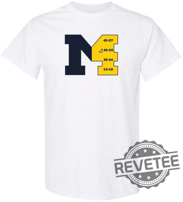 Michigan Wolverines Football Four Alarm Fire T Shirt Hoodie Sweatshirt Gifts For Fans Celebrate The 4Th Straight Victory Over The Buckeyes Unique revetee 1