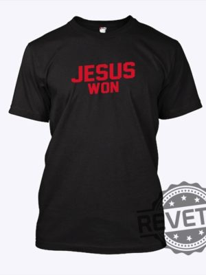 Ohio State Buckeyes Jesus Won Shirt Sweatshirt Hoodie Jesus Won Ohio State Shirt Tee Gifts Ohio State Buckeyes Football Fan Gift For Men Women revetee 2