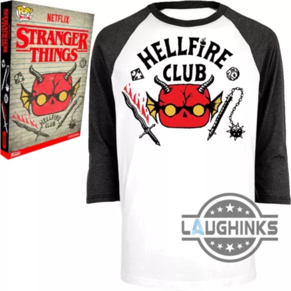 Funko Stranger Things S4 Hellfire Club Raglan Shirt