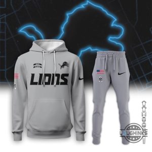 nike gray detroit lions 2024 salute to service hoodie t shirt sweatshirt