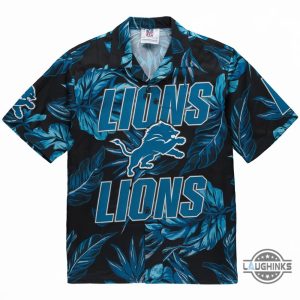 detroit lions football hawaiian shirt and shorts 2024