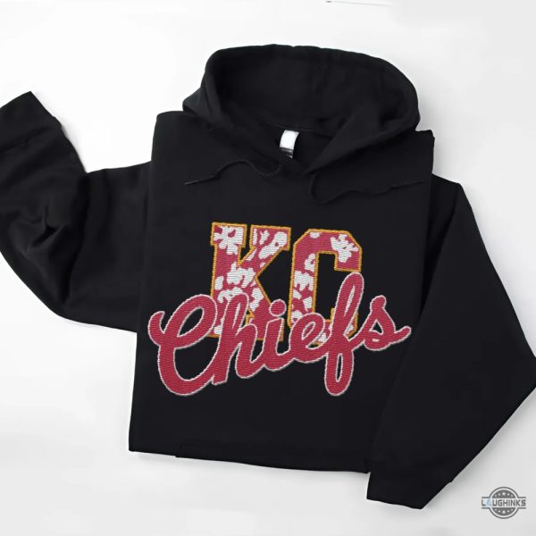 kc chiefs football embroidered t shirt sweatshirt hoodie