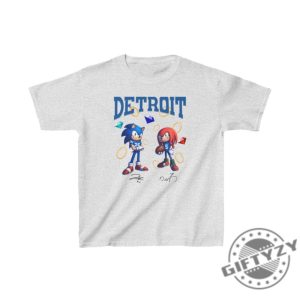 Detroit Gibbs And Montgomery Sonic And Knuckles Tee Graphic Design Lions Sweatshirt Detroit Football Clothing For Children Hoodie Lion Fans Gift giftyzy 6