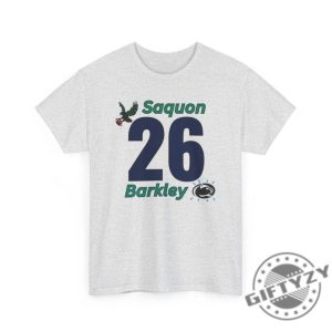 Saquon Barkley Eagles X Penn State Custom Tshirt Nfl Gear Hoodie Philadelphia Eagles Sweatshirt Philly Sports Psu Nittany Lions Gift giftyzy 2