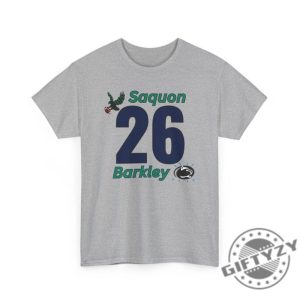 Saquon Barkley Eagles X Penn State Custom Tshirt Nfl Gear Hoodie Philadelphia Eagles Sweatshirt Philly Sports Psu Nittany Lions Gift giftyzy 3