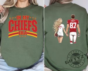 In My Chiefs Era Shirt Kansas City Football Sweatshirt Travis Kelce Football Nfl Tshirt Kansas City Hoodie Game Day Gift giftyzy 3