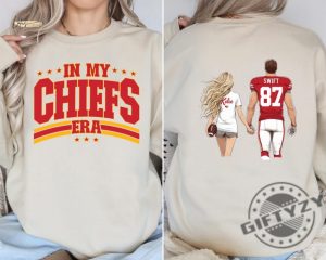 In My Chiefs Era Shirt Kansas City Football Sweatshirt Travis Kelce Football Nfl Tshirt Kansas City Hoodie Game Day Gift giftyzy 5