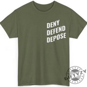 Deny Defend Depose Tshirt Bold Statement Sweatshirt Unisex Classic Shirt For Him Funny Unique Gift Protest Activist Hoodie Eat The Rich Tshirt giftyzy 7