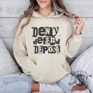 Deny Defend Depose Punk Rock Shirt Universal Healthcare Now Hoodie Deny Defend Depose Tshirt Activism Sweatshirt Healthcare Shirt Political Gift giftyzy 5