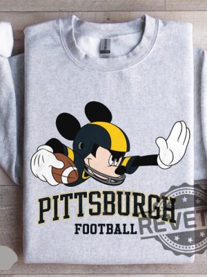 Mickey Mouse Pittsburgh Steelers Football Sweatshirt Hoodie Shirt Disney Inspired Pittsburgh Steelers Game Day Apparel For Fans Tee Christmas Gifts revetee 6