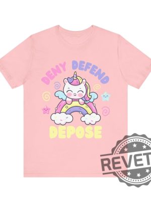 Deny Defend Depose Unicorn Funny Shirt Tshirt Hoodie Sweatshirt Nyc Political Activist Universal Healthcare Tee Gift For Friend Men Women Unique revetee 5