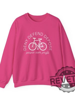 Deny Defend Depose People Over Profit Unisex Crewneck Sweatshirt T Shirt Hoodie Tee Gifts For Men Women Unique revetee 4