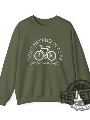 Deny Defend Depose People Over Profit Unisex Crewneck Sweatshirt T Shirt Hoodie Tee Gifts For Men Women Unique revetee 7