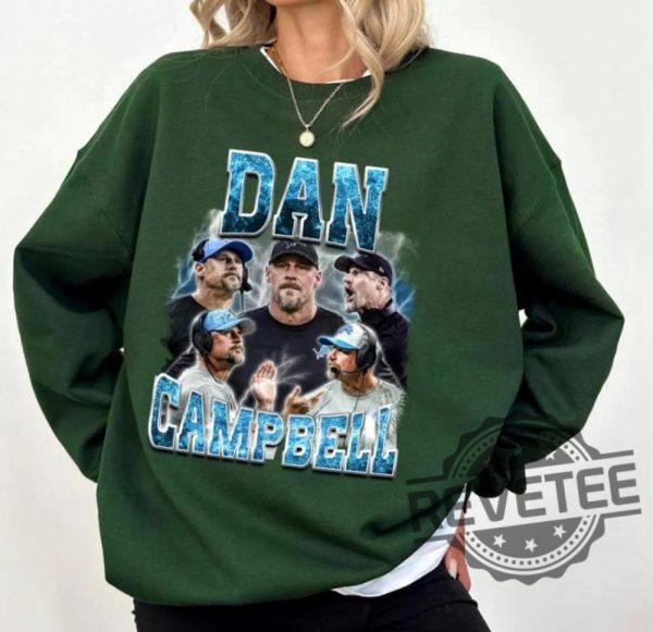 Detroit Lions Dan Campbell Bootleg Sport Vintage Shirt Sweatshirt Hoodie Dan Campbell Shirts Gift For Fan Gifts For Men Women Tshirt Tee Unique revetee 1
