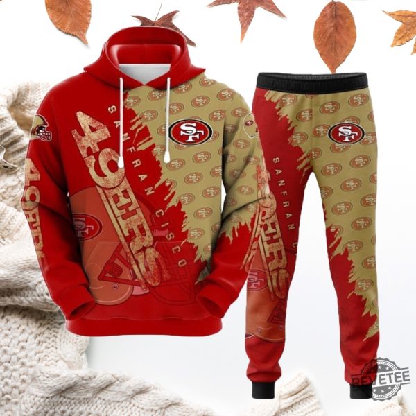 San Francisco 49Ers 3D All Over Printed Hoodie T Shirt Sweatshirt Tracksuit Jogging Sweatsuit Sports Suit Gifts For Fan Men Women Unique revetee 2