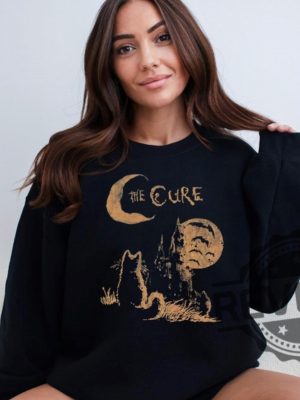 The Cure Cat Sweatshirt T Shirt Hoodie Sweatshirt 90S Alt Indie Rock Unisex The Lovecats Gifts For Fan Men Women Tee Tshirt Unique revetee 2