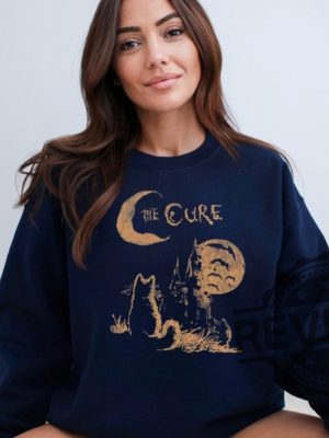 The Cure Cat Sweatshirt T Shirt Hoodie Sweatshirt 90S Alt Indie Rock Unisex The Lovecats Gifts For Fan Men Women Tee Tshirt Unique revetee 4