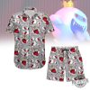 Super Mario Boo Button Shirt Hawaiian Shirt And Short Mario Summer Pants Gift For Him Gifts For Men Unique revetee 1