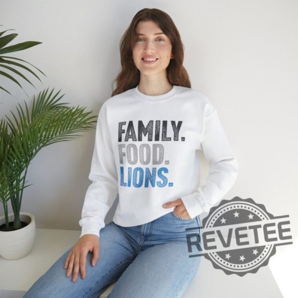 Detroit Lions Family Food Lions Football Thanksgiving Sweatshirt Hoodie T Shirt Gift For Men Women Fan Holidays Fall Football Gifts Tshirt Unique revetee 2