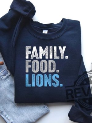 Detroit Lions Family Food Lions Football Thanksgiving Sweatshirt Hoodie T Shirt Gift For Men Women Fan Holidays Fall Football Gifts Tshirt Unique revetee 3