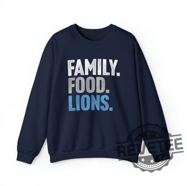 Detroit Lions Family Food Lions Football Thanksgiving Sweatshirt Hoodie T Shirt Gift For Men Women Fan Holidays Fall Football Gifts Tshirt Unique revetee 4