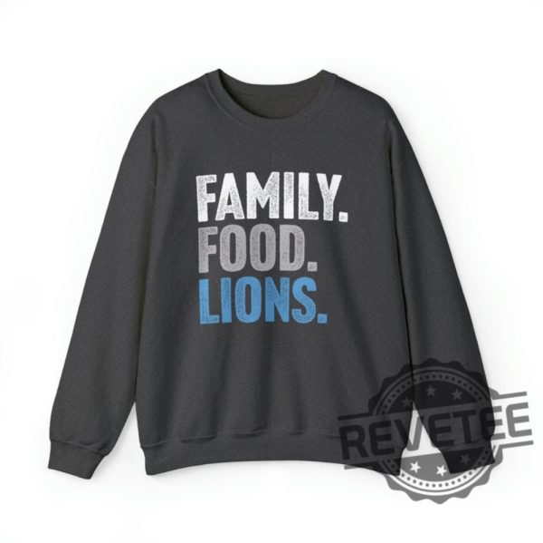 Detroit Lions Family Food Lions Football Thanksgiving Sweatshirt Hoodie T Shirt Gift For Men Women Fan Holidays Fall Football Gifts Tshirt Unique revetee 5