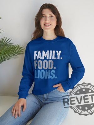 Detroit Lions Family Food Lions Football Thanksgiving Sweatshirt Hoodie T Shirt Gift For Men Women Fan Holidays Fall Football Gifts Tshirt Unique revetee 6