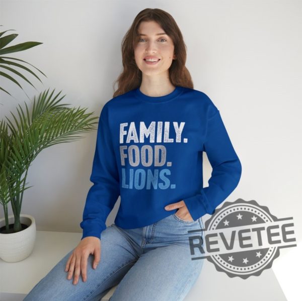 Detroit Lions Family Food Lions Football Thanksgiving Sweatshirt Hoodie T Shirt Gift For Men Women Fan Holidays Fall Football Gifts Tshirt Unique revetee 6