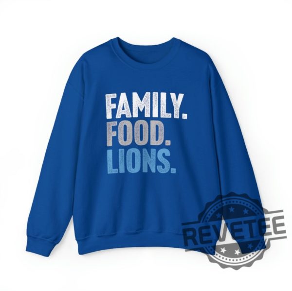 Detroit Lions Family Food Lions Football Thanksgiving Sweatshirt Hoodie T Shirt Gift For Men Women Fan Holidays Fall Football Gifts Tshirt Unique revetee 7