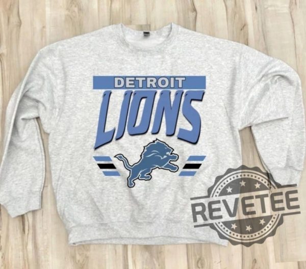 Detroit Lions Vintage Sweatshirt Crewneck T Shirt Hoodie Gifts For Fan Men Women Unique Tshirt revetee 1