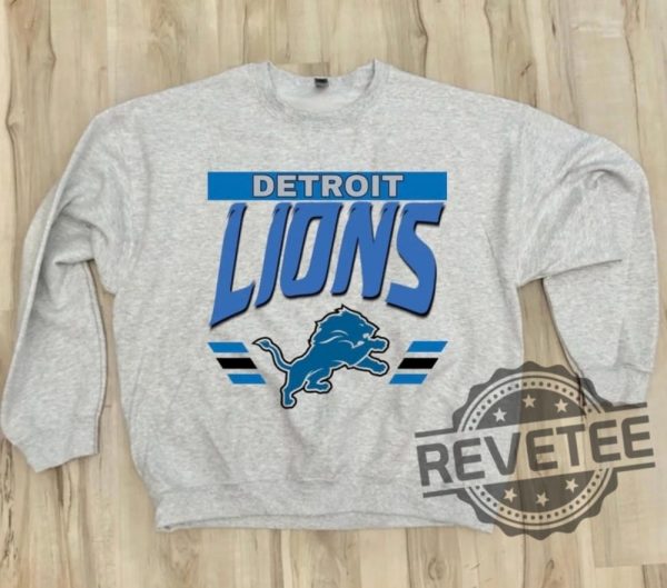 Detroit Lions Vintage Sweatshirt Crewneck T Shirt Hoodie Gifts For Fan Men Women Unique Tshirt revetee 2