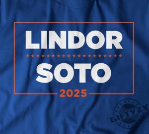 Lindor Soto 25 Campaign Tshirt Blue Hoodie New York Baseball Sweatshirt Queens Gift giftyzy 2