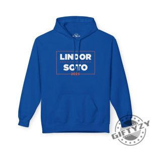 Lindor Soto 25 Campaign Tshirt Blue Hoodie New York Baseball Sweatshirt Queens Gift giftyzy 4