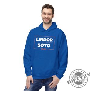 Lindor Soto 25 Campaign Tshirt Blue Hoodie New York Baseball Sweatshirt Queens Gift giftyzy 5