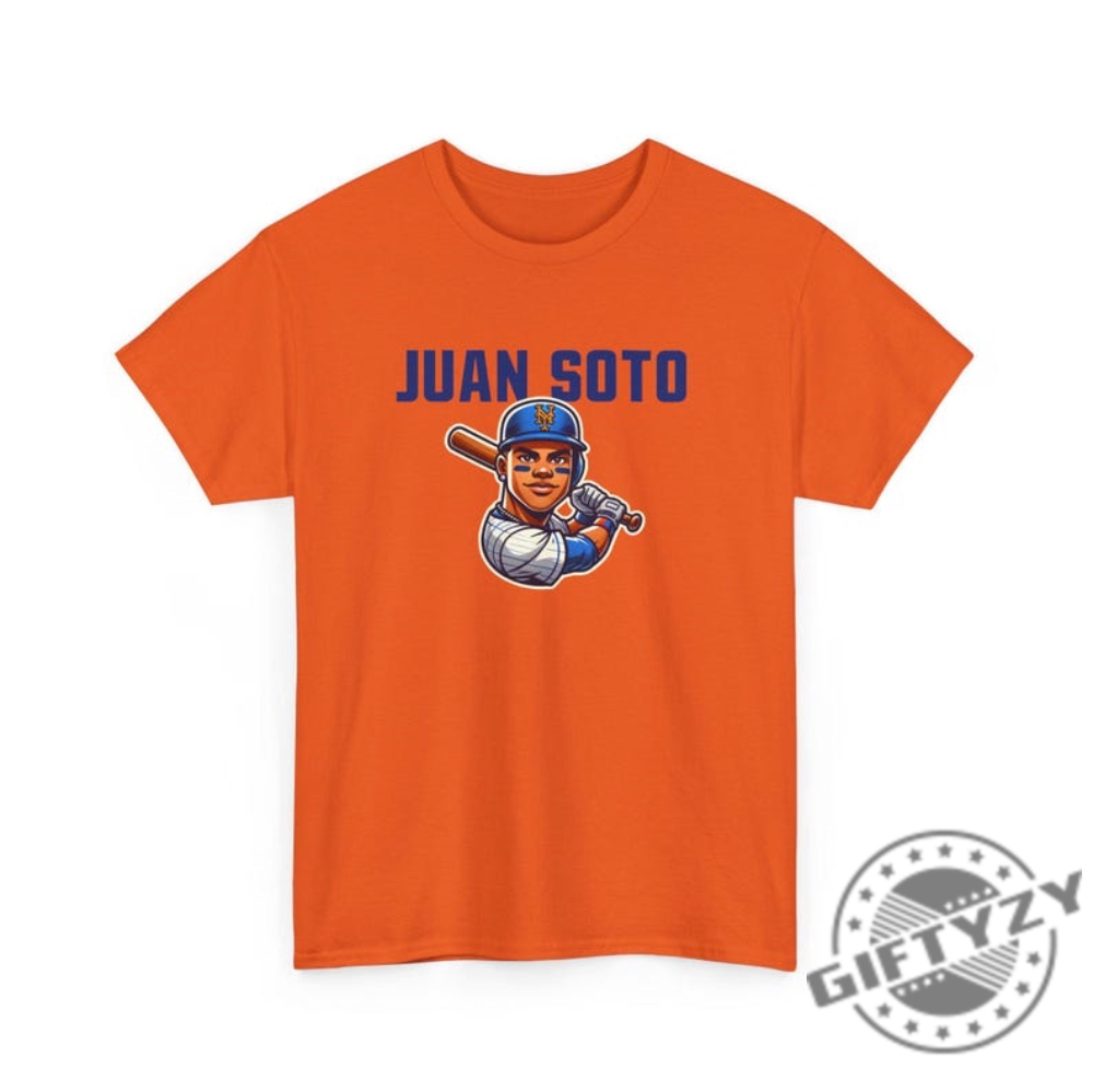 Juan Soto Mets Shirt Soto Graphic Tee New York Baseball Hoodie Lgm Grimace Sweatshirt Omg Citi Field Orange Unisex Shirt