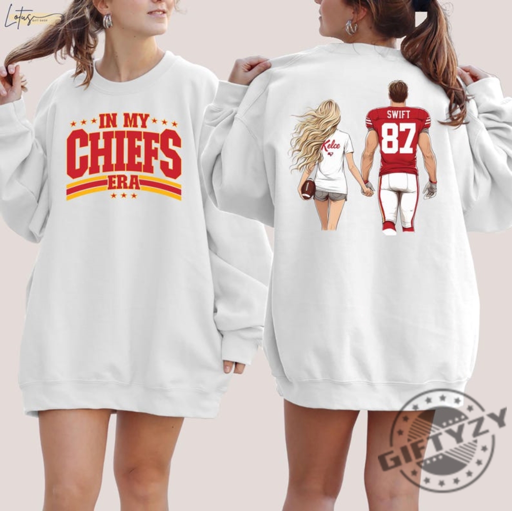 In My Chiefs Era Shirt Kansas City Football Sweatshirt Travis Kelce Football Nfl Tshirt Kansas City Hoodie Game Day Shirt