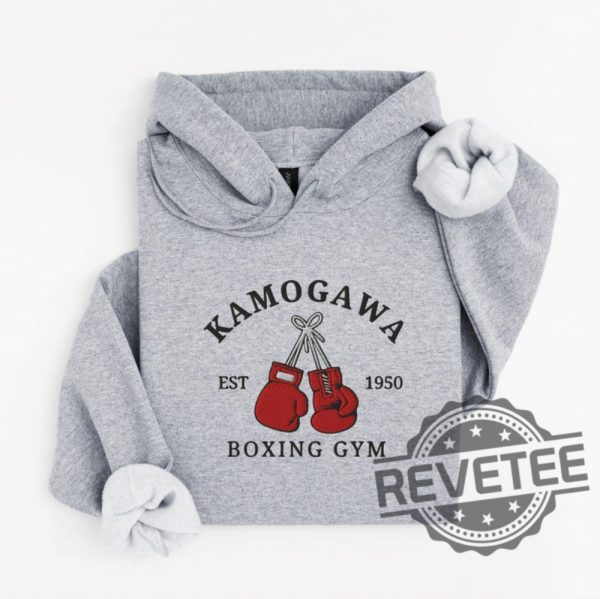 Kamogawa Boxing Gym Embroidered Hoodie T Shirt Sweatshirt Anime Lover Gift Boyfriend Girlfriend Men Women Unique revetee 2