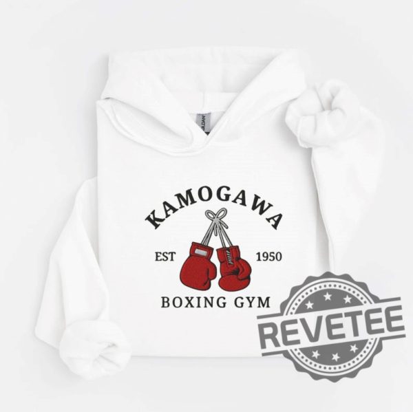 Kamogawa Boxing Gym Embroidered Hoodie T Shirt Sweatshirt Anime Lover Gift Boyfriend Girlfriend Men Women Unique revetee 3