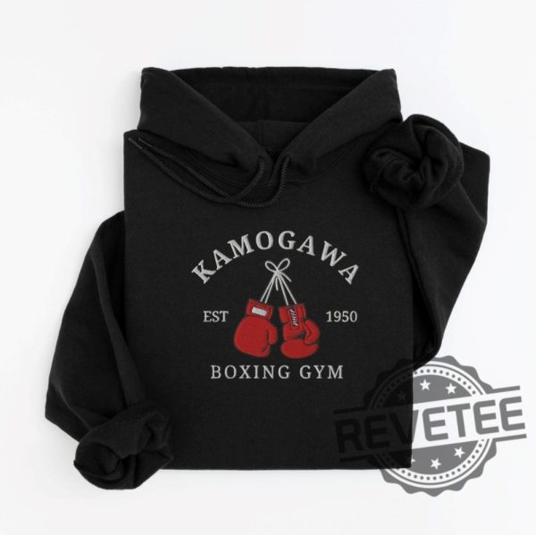 Kamogawa Boxing Gym Embroidered Hoodie T Shirt Sweatshirt Anime Lover Gift Boyfriend Girlfriend Men Women Unique revetee 4