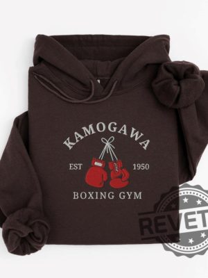 Kamogawa Boxing Gym Embroidered Hoodie T Shirt Sweatshirt Anime Lover Gift Boyfriend Girlfriend Men Women Unique revetee 5