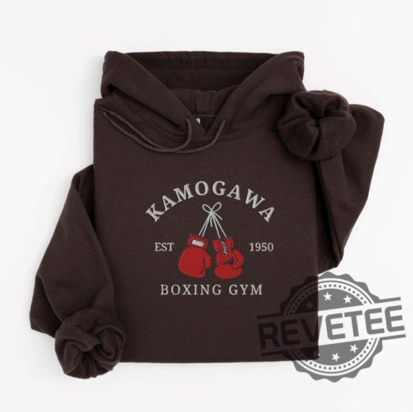 Kamogawa Boxing Gym Embroidered Hoodie T Shirt Sweatshirt Anime Lover Gift Boyfriend Girlfriend Men Women Unique revetee 5